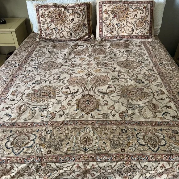 RALPH LAUREN Northern Cape Tapestry Rug Style Cotton Bed Duvet bedding set - Picture 2 of 15